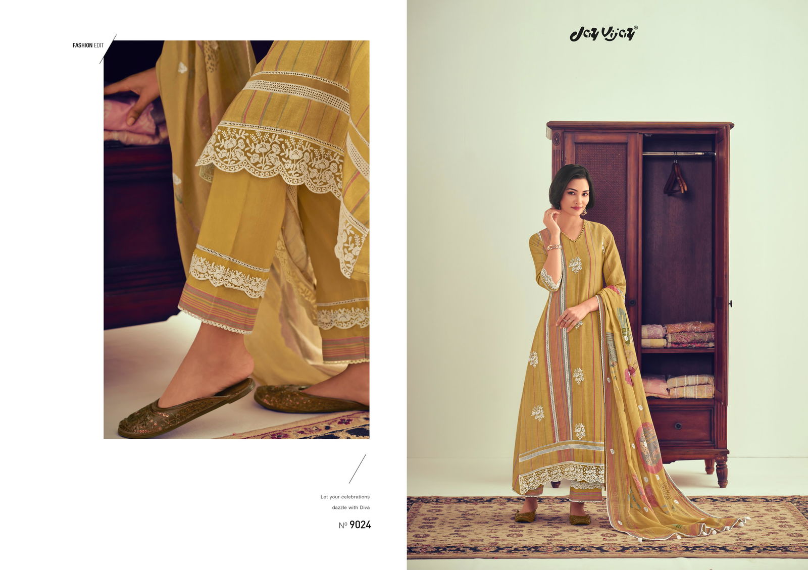 Ladli By Jay Vijay Linen Printed Salwar Kameez Wholesale Clothing Suppliers In India 